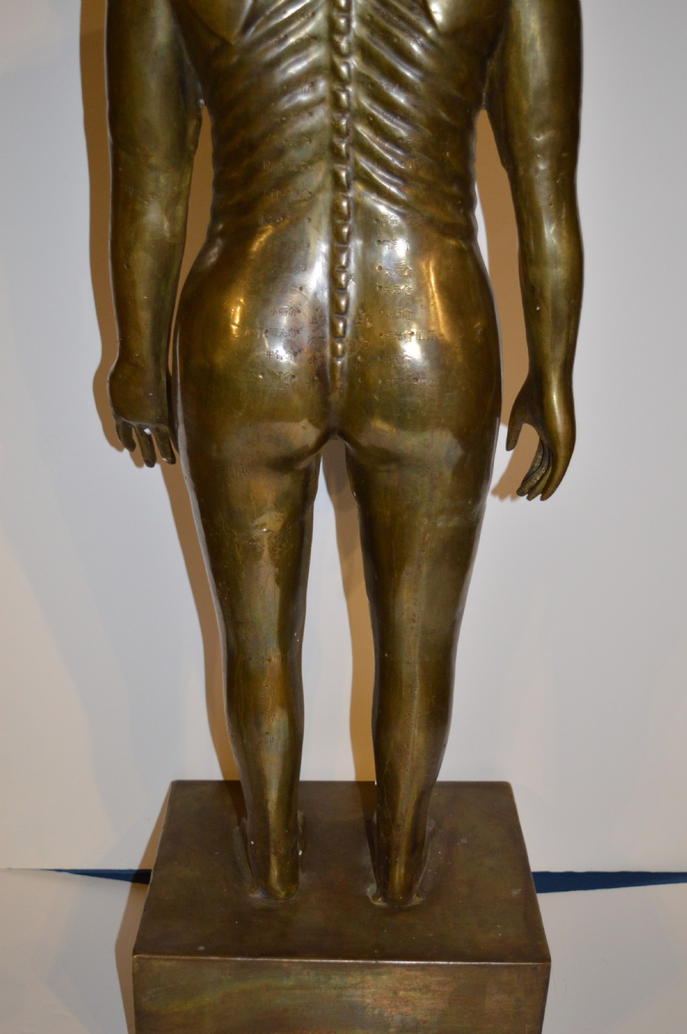 Large 19th Century Bronze Chinese Acupuncture Statue,c1890 (88cms tall 20kg). View IX