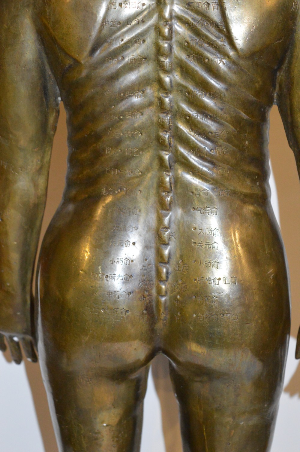 Large 19th Century Bronze Chinese Acupuncture Statue,c1890 (88cms tall 20kg). View X