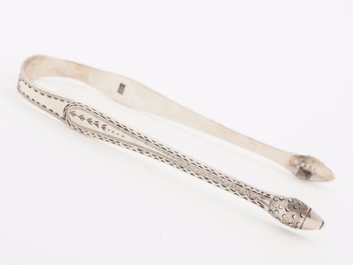 Hester Bateman Silver Sugar Tongs, Circa 1800