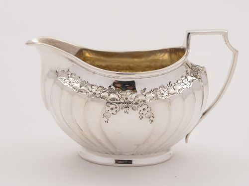 Victorian Silver Cream Jug, Sheffield 1897