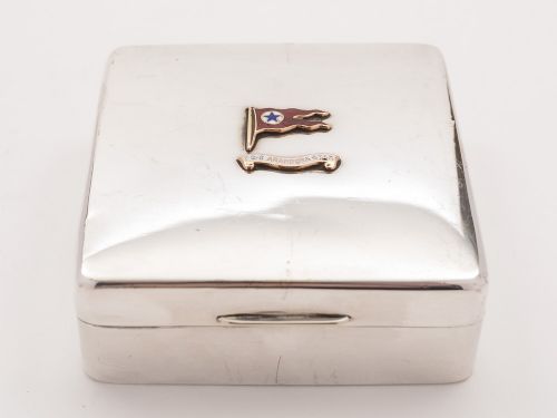 Silver Plated Box from Ss Arandora Star, Circa 1920s