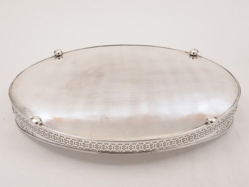 fig 1. Large Edwardian Gallery Tray, Circa 1905