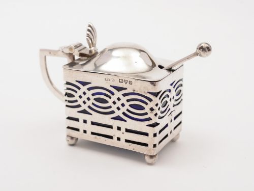 Silver Mustard Pot, Chester 1916