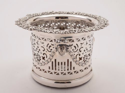 Victorian Silver Plated Champagne Coaster, Circa 1880