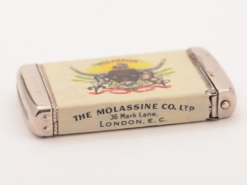 Advertising Plastic and Metal Vesta, Circa 1920