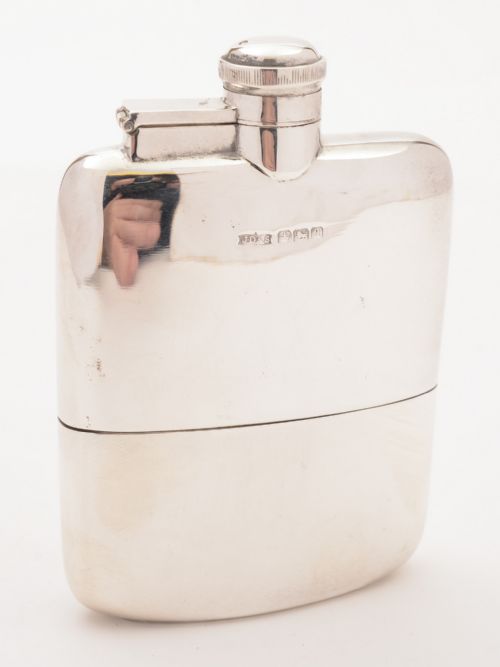 Silver Hip Flask, Sheffield 1918