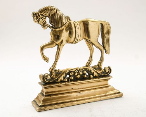 Gorgeous Victorian Brass Door Stop - Circa 1880