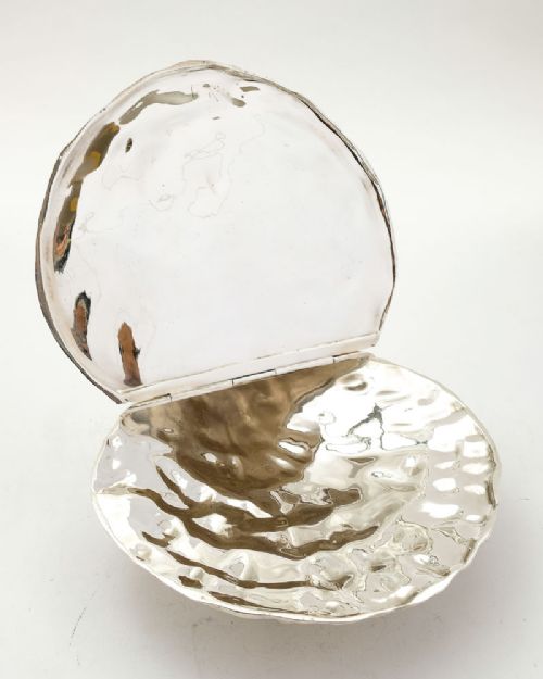 Unusual Victorian Silver Plated Oyster Serving Dish - Circa 1870