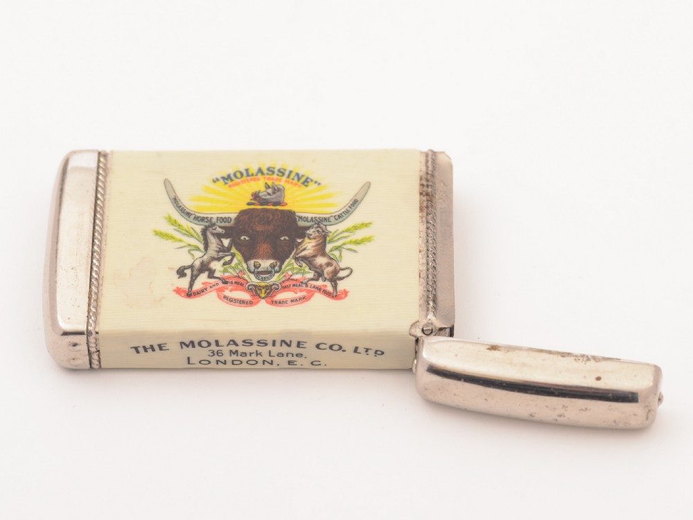 Advertising Plastic and Metal Vesta, Circa 1920 View IV