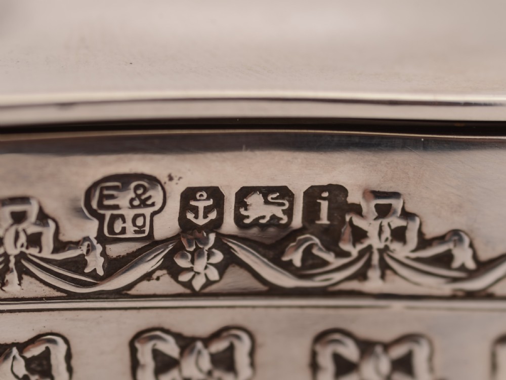 Edwardian Silver Jewellery Box, Birmingham 1908 View V