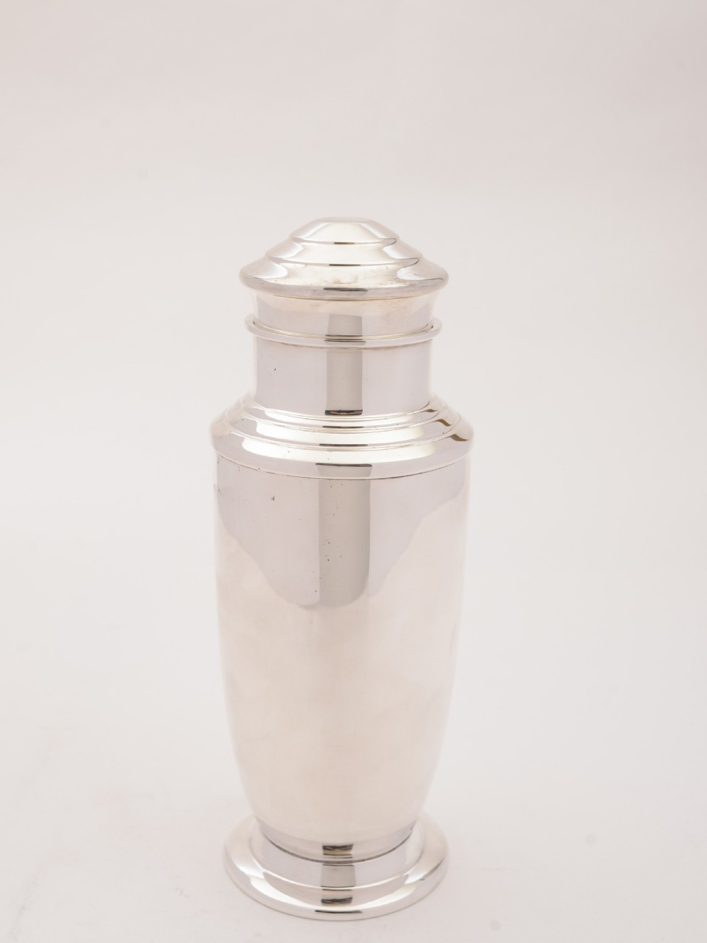 Large Art Deco Silver Plated Cocktail Shaker, Circa 1930