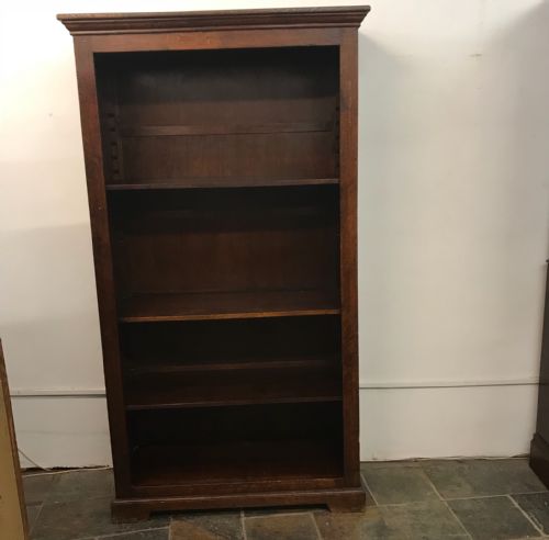 Antique Oak Book Shelf,shop Display Cabinet