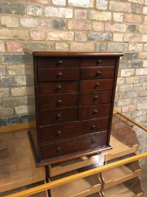 Victorian Mahogany Pair of Small Chest of Drawers