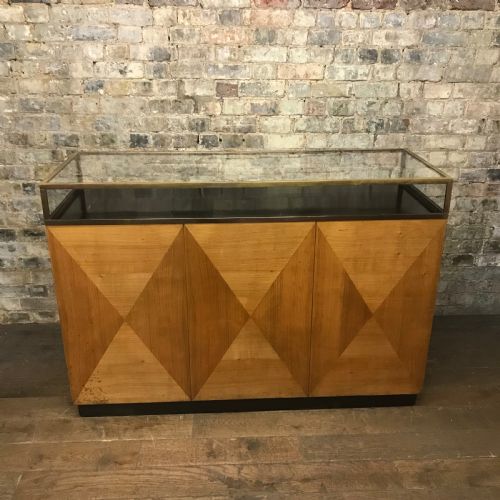Vintage Art Deco Brass Jewellery Shop Counter