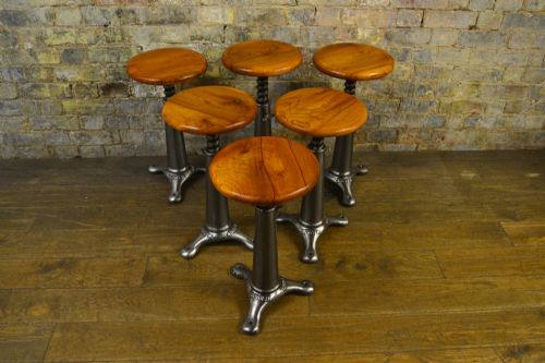 Set of Six Singer Stools