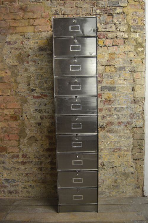 Polished 1920s Filing Cabinet