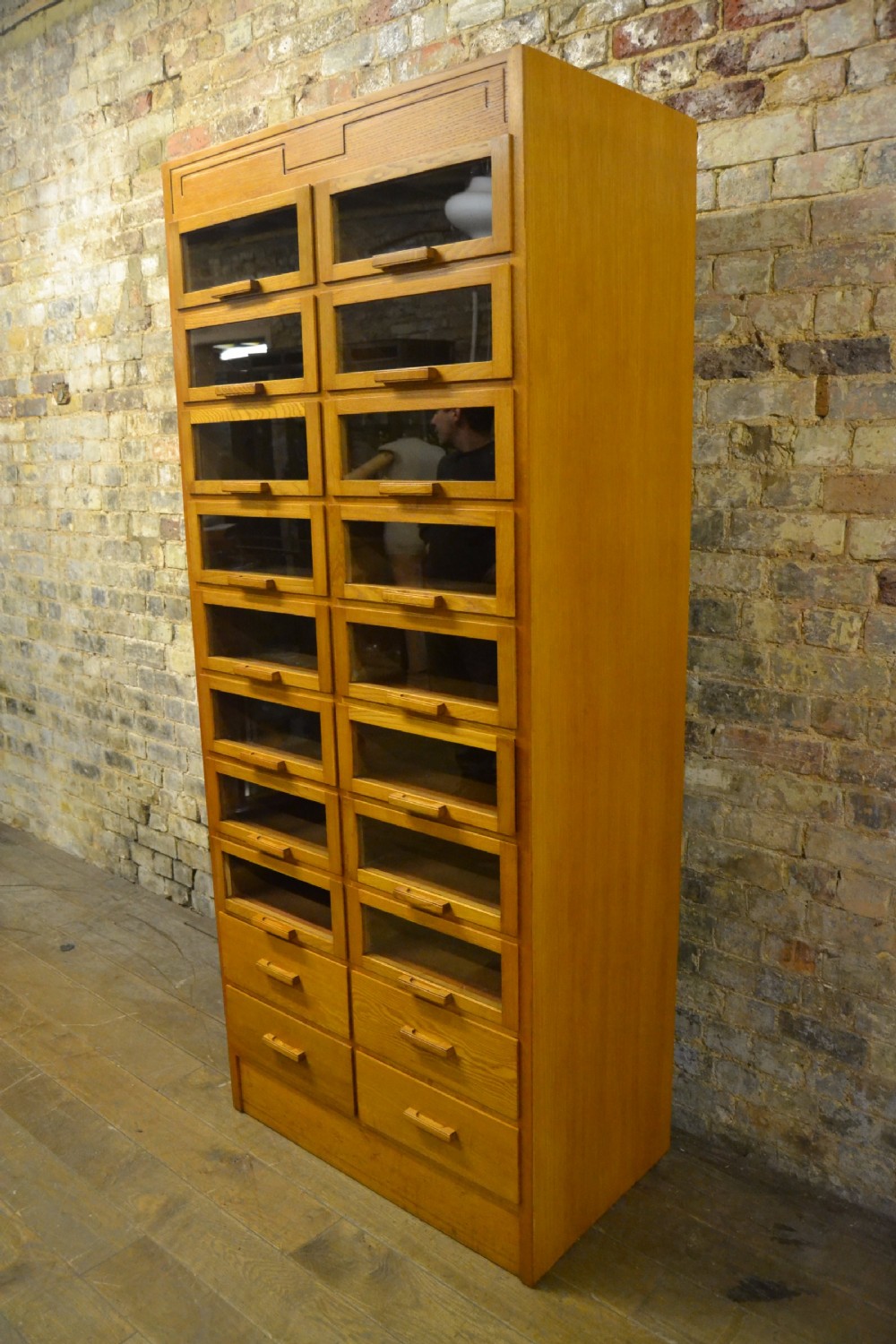 Oak Drapers Haberdashery Shirt Cabinet View IV