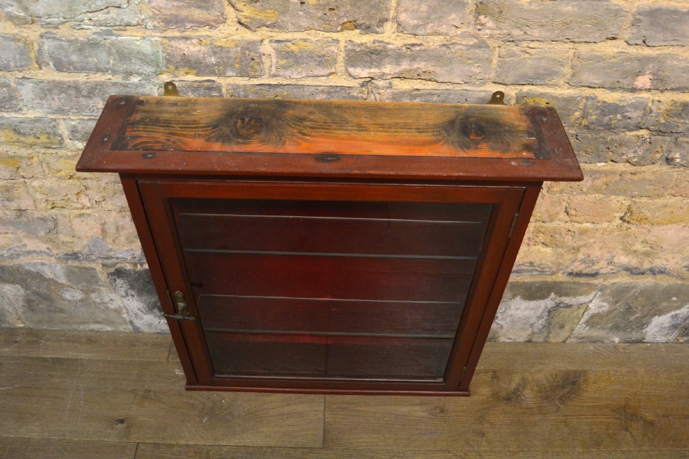 Small Mahogany Wall Display Cabinet View II