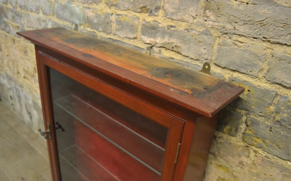 Small Mahogany Wall Display Cabinet View V