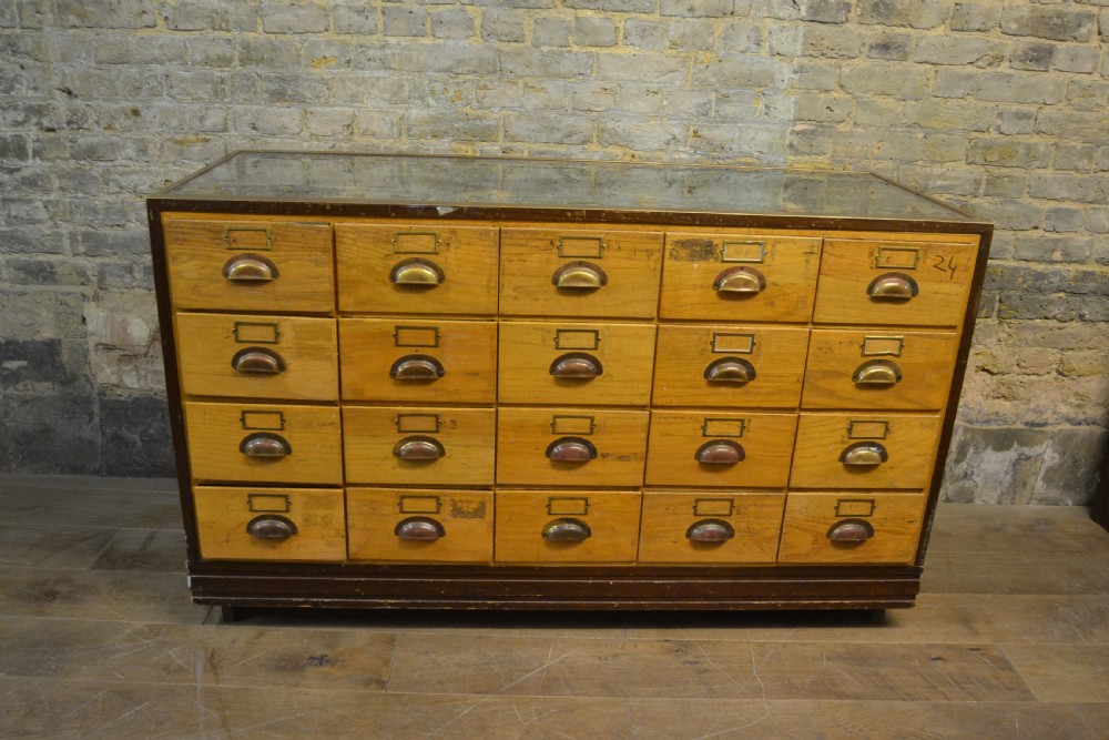 Four Bronze and Oak Counters View III