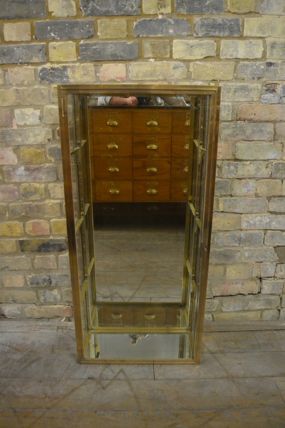 1920s Brass Display Cabinet View III