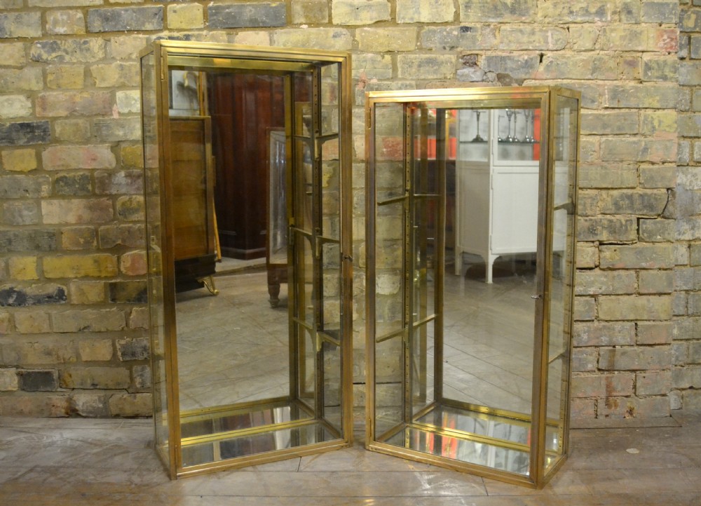 1920s Brass Display Cabinet View V