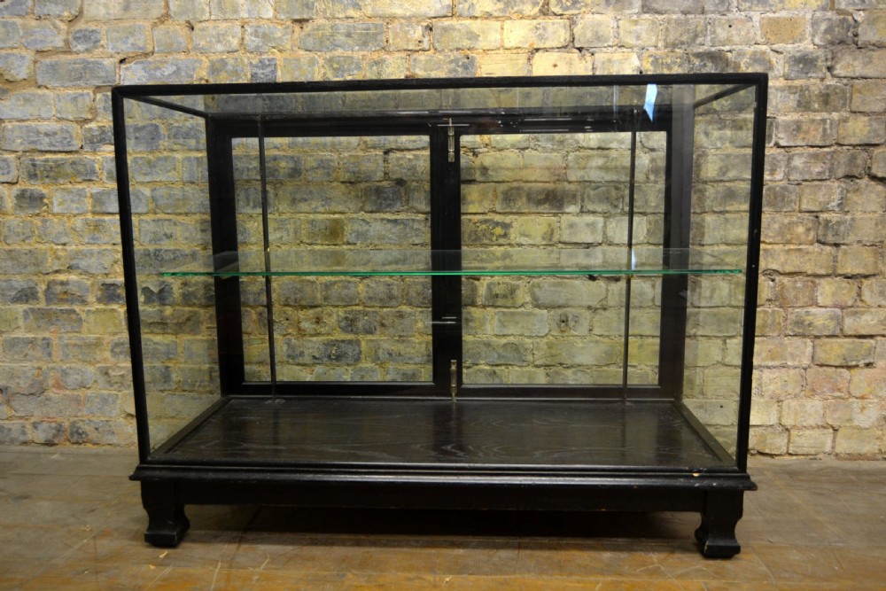1920s Black Shop Display Counter