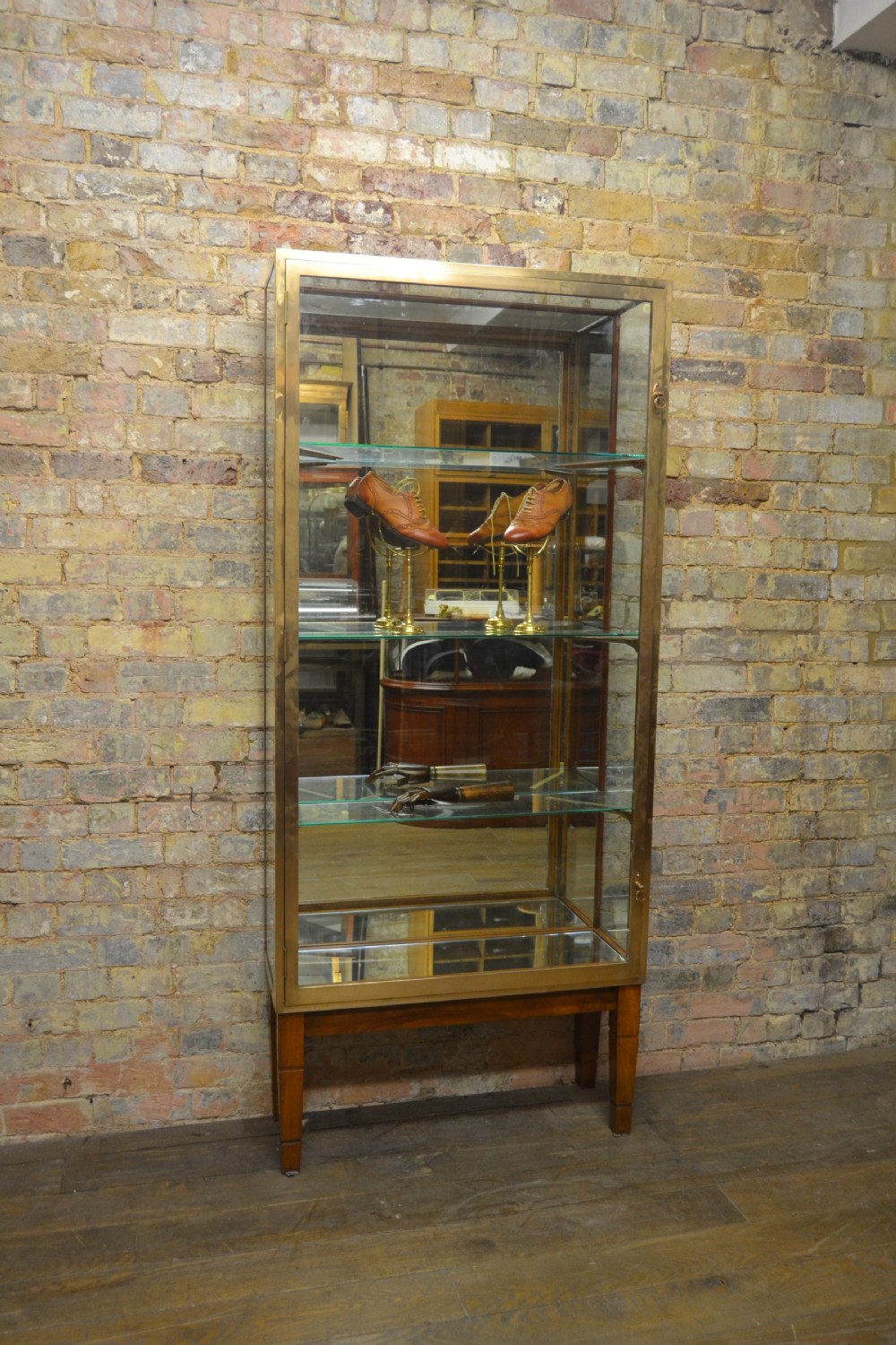 1920s Bronze Jewellery Display Cabinet