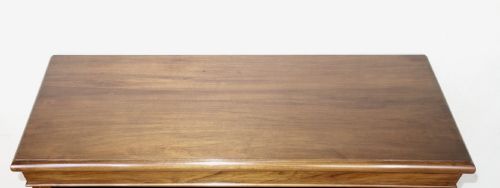 EDWARDIAN WALNUT OPEN BOOKCASE - ADDITIONAL PHOTO 2