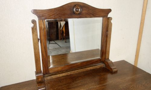 OAK DRESSING TABLE WITH DRAWER - ADDITIONAL PHOTO 5