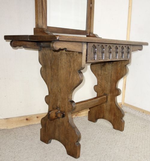 OAK DRESSING TABLE WITH DRAWER - ADDITIONAL PHOTO 6