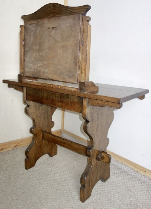 OAK DRESSING TABLE WITH DRAWER - ADDITIONAL PHOTO 8