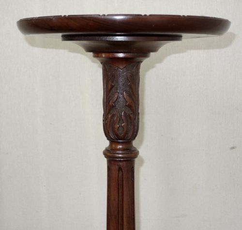 EDWARDIAN MAHOGANY TORCHERE - ADDITIONAL PHOTO 1