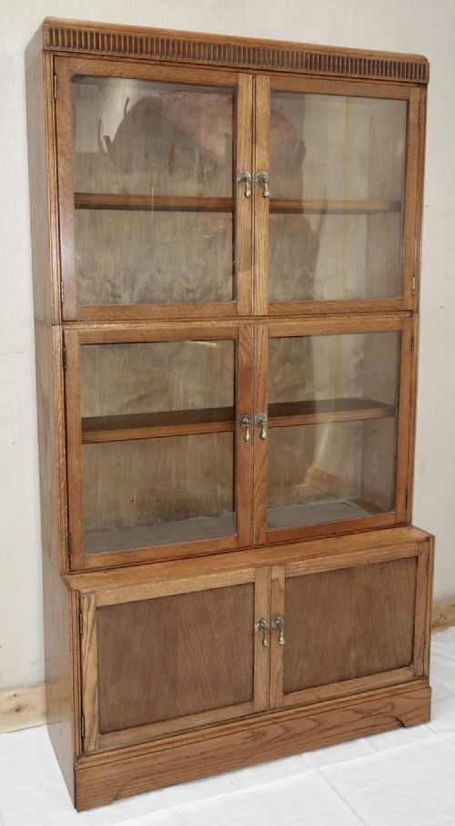 stacking display oak bookcase - CATEGORY: ANTIQUE BOOKCASES - DATED 1920
