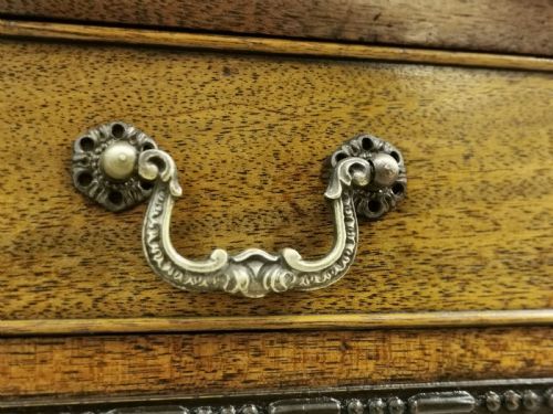 ANTIQUE EDWARDIAN CHIPPENDALE STYLE SOLID MAHOGANY ENVELOPE CARD GAMES TABLE - ADDITIONAL PHOTO 11