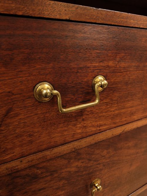 ANTIQUE 19TH C SCHOOL MAHOGANY OAK OPEN BOOKCASE ON CHEST - ADDITIONAL PHOTO 8