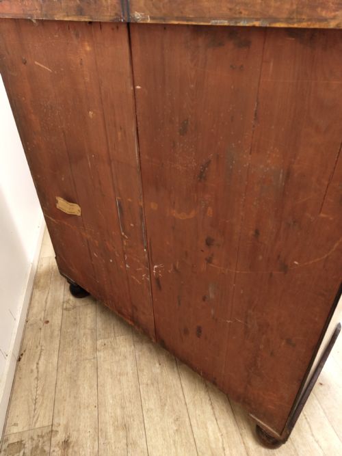 ANTIQUE VICTORIAN MAHOGANY CHEST OF DRAWERS - ADDITIONAL PHOTO 15