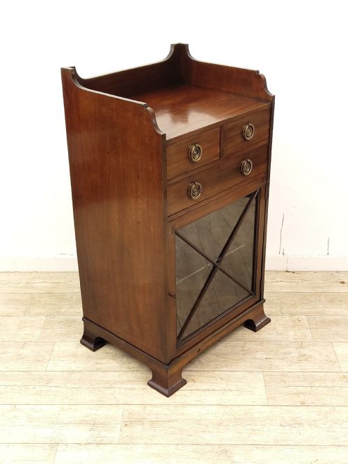 SUPERB QUALITY ANTIQUE EDWARDIAN GLAZED SIDEBOARD CABINET - ADDITIONAL PHOTO 2