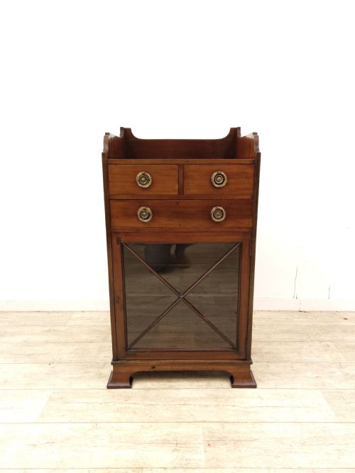 SUPERB QUALITY ANTIQUE EDWARDIAN GLAZED SIDEBOARD CABINET - ADDITIONAL PHOTO 4