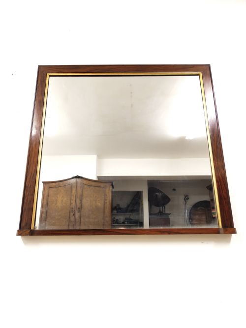 large original antique early 19th century solid rosewood gilded mirror - CATEGORY: ANTIQUE MIRRORS - DATED 19TH CENTURY