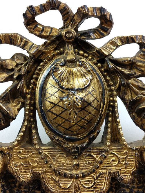 LARGE ANTIQUE EARLY 19TH CENTURY GILT GESSO WALL PIER MIRROR - ADDITIONAL PHOTO 5