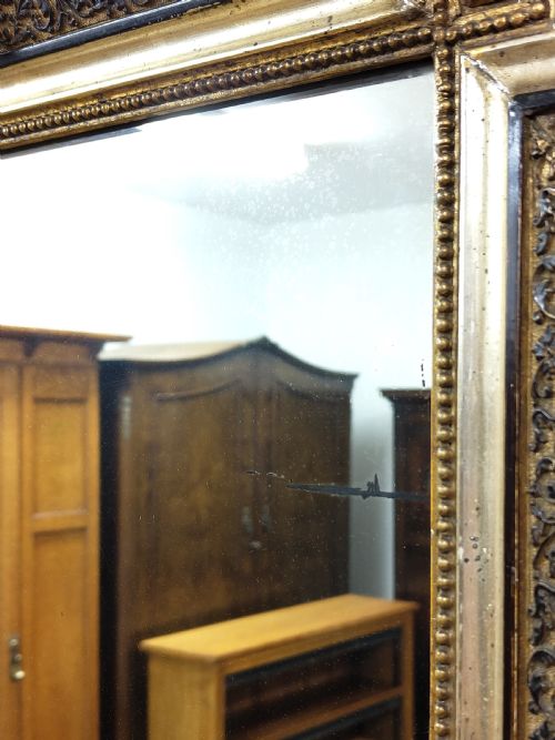 LARGE ANTIQUE EARLY 19TH CENTURY GILT GESSO WALL PIER MIRROR - ADDITIONAL PHOTO 10