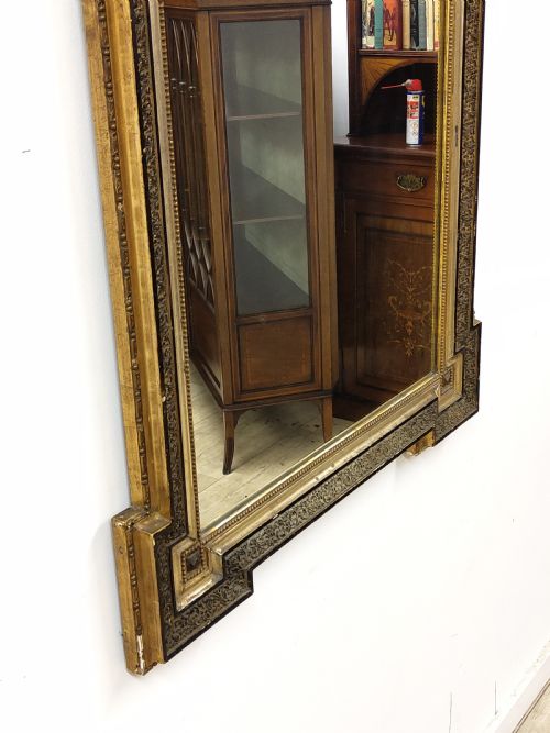LARGE ANTIQUE EARLY 19TH CENTURY GILT GESSO WALL PIER MIRROR - ADDITIONAL PHOTO 12