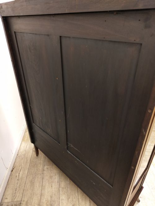 ANTIQUE EDWARDIAN MAHOGANY GLAZED ECCLESIASTICAL CABINET - ADDITIONAL PHOTO 10