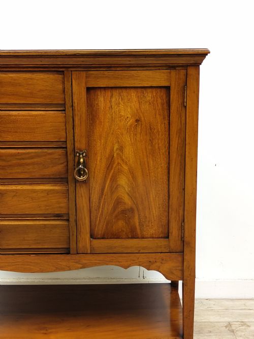 ANTIQUE EDWARDIAN SOLID WALNUT MUSIC SHEET MULTI DRAWER CABINET - ADDITIONAL PHOTO 2