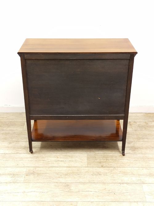 ANTIQUE EDWARDIAN SOLID WALNUT MUSIC SHEET MULTI DRAWER CABINET - ADDITIONAL PHOTO 14