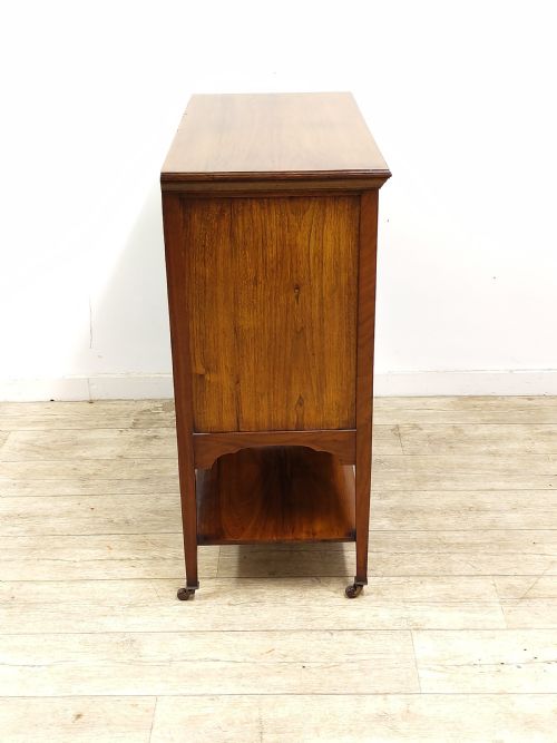 ANTIQUE EDWARDIAN SOLID WALNUT MUSIC SHEET MULTI DRAWER CABINET - ADDITIONAL PHOTO 15