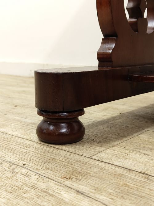 ANTIQUE VICTORIAN SOLID MAHOGANY MARBLE TOP WASHSTAND - ADDITIONAL PHOTO 14