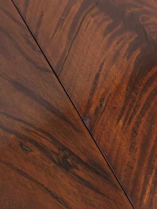 ANTIQUE REGENCY FLAME MAHOGANY SEWING WORK TABLE - ADDITIONAL PHOTO 8