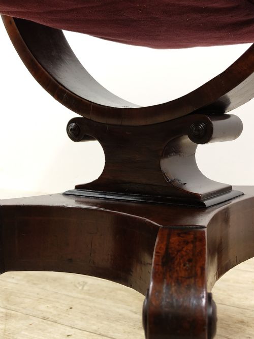 ANTIQUE REGENCY FLAME MAHOGANY SEWING WORK TABLE - ADDITIONAL PHOTO 13
